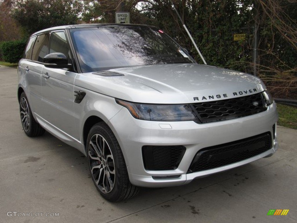 2019 Range Rover Sport HSE Dynamic - Indus Silver Metallic / Ebony/Ebony photo #2