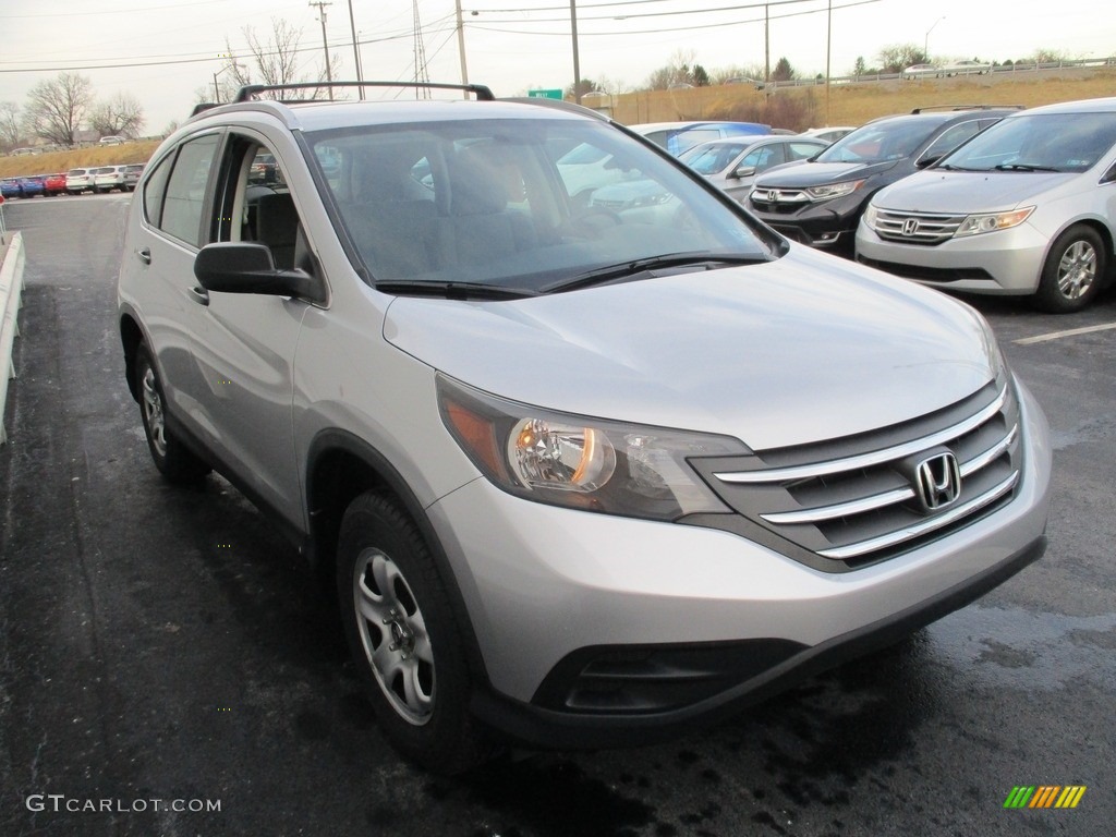 2013 CR-V LX AWD - Alabaster Silver Metallic / Gray photo #6