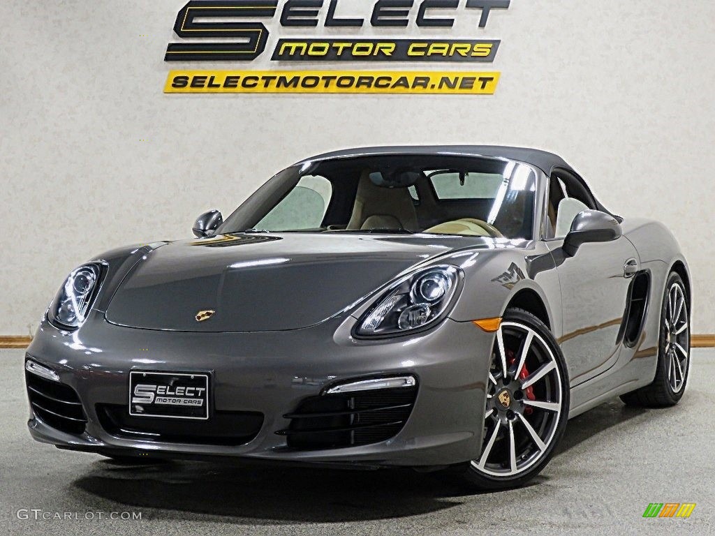 2015 Boxster S - Agate Grey Metallic / Luxor Beige photo #1