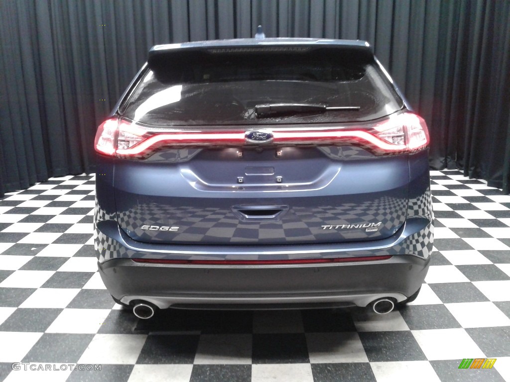 2018 Edge Titanium AWD - Blue / Ebony photo #7