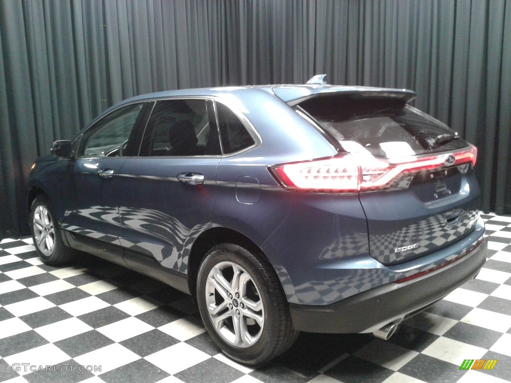 2018 Edge Titanium AWD - Blue / Ebony photo #8