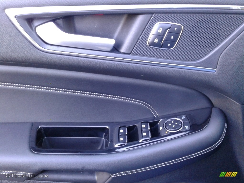 2018 Edge Titanium AWD - Blue / Ebony photo #9