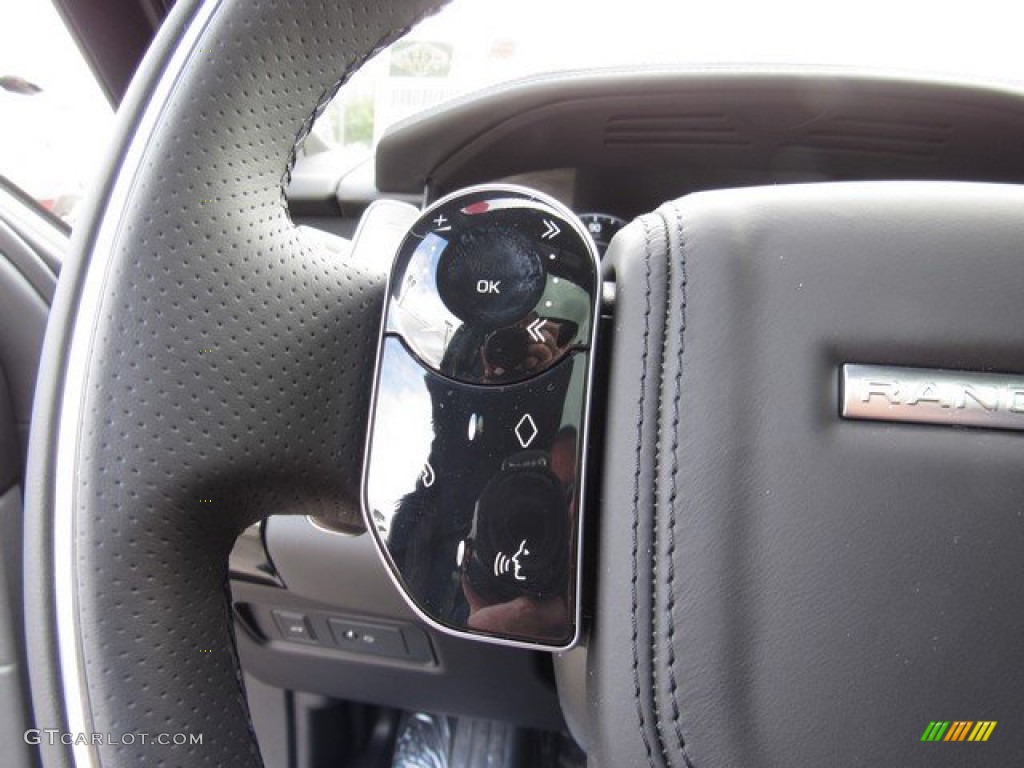 2019 Land Rover Range Rover Sport Autobiography Dynamic Ebony/Ebony Steering Wheel Photo #131746162