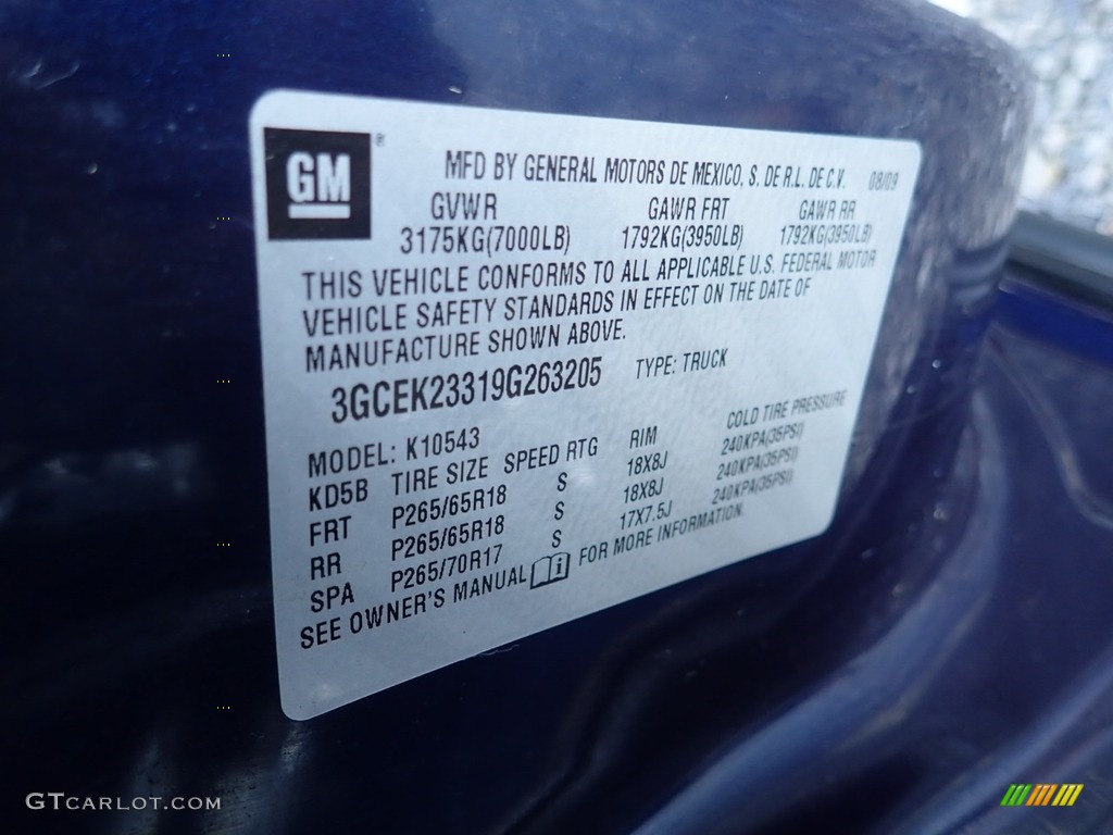2009 Silverado 1500 LT Crew Cab 4x4 - Imperial Blue Metallic / Ebony photo #14