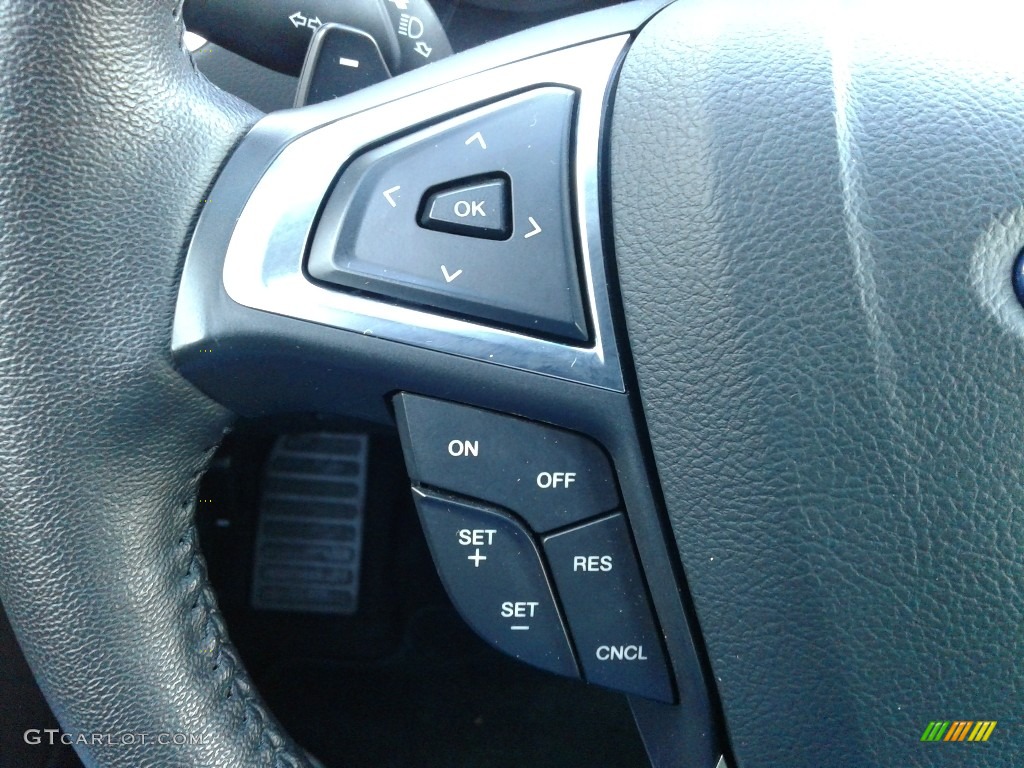 2018 Edge Titanium AWD - Blue / Ebony photo #20