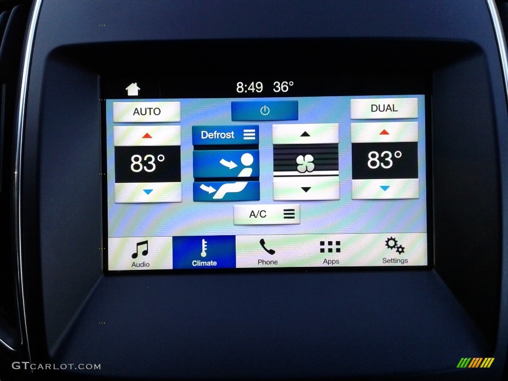 2018 Edge Titanium AWD - Blue / Ebony photo #26