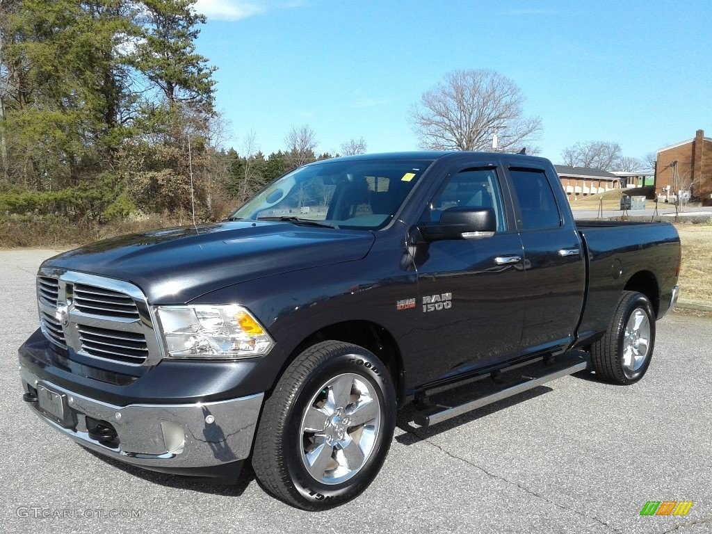 2017 1500 Big Horn Quad Cab 4x4 - Maximum Steel Metallic / Black/Diesel Gray photo #2