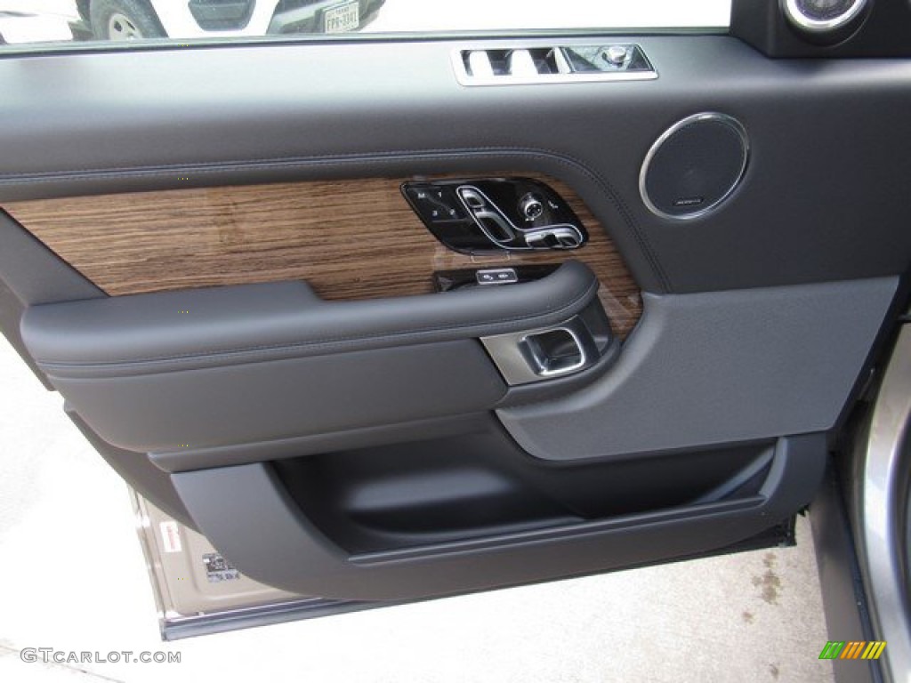2019 Land Rover Range Rover Supercharged Ebony/Ebony Door Panel Photo #131746885