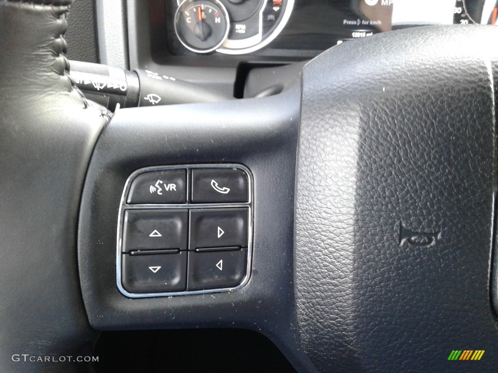 2017 1500 Big Horn Quad Cab 4x4 - Maximum Steel Metallic / Black/Diesel Gray photo #17