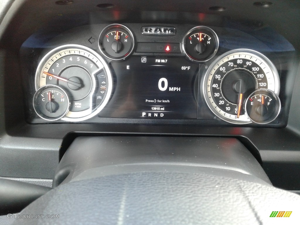 2017 1500 Big Horn Quad Cab 4x4 - Maximum Steel Metallic / Black/Diesel Gray photo #19