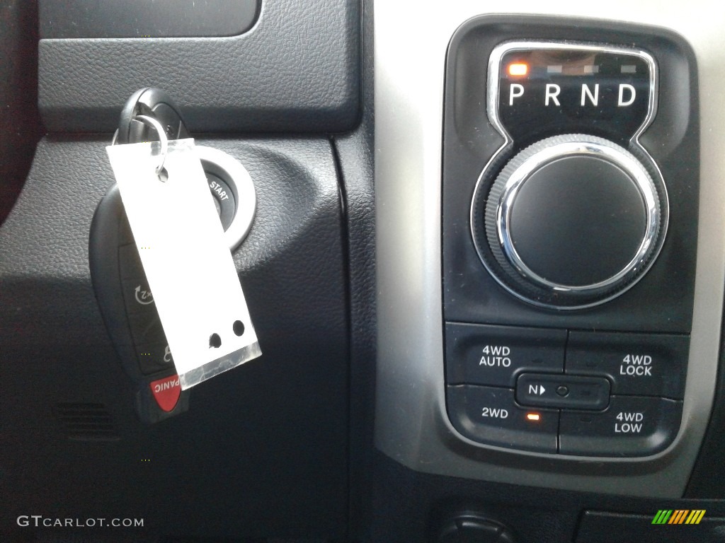 2017 1500 Big Horn Quad Cab 4x4 - Maximum Steel Metallic / Black/Diesel Gray photo #25