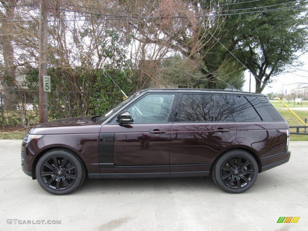 Rosello Red Metallic 2019 Land Rover Range Rover HSE Exterior Photo #131748142