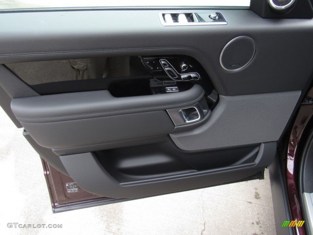 2019 Land Rover Range Rover HSE Ebony/Ebony Door Panel Photo #131748436