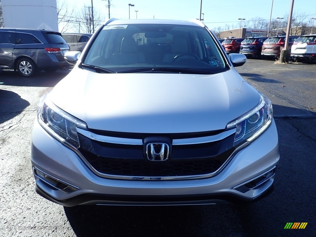 2015 CR-V Touring - Alabaster Silver Metallic / Beige photo #9