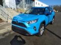 2019 Blue Flame Toyota RAV4 XLE AWD  photo #1