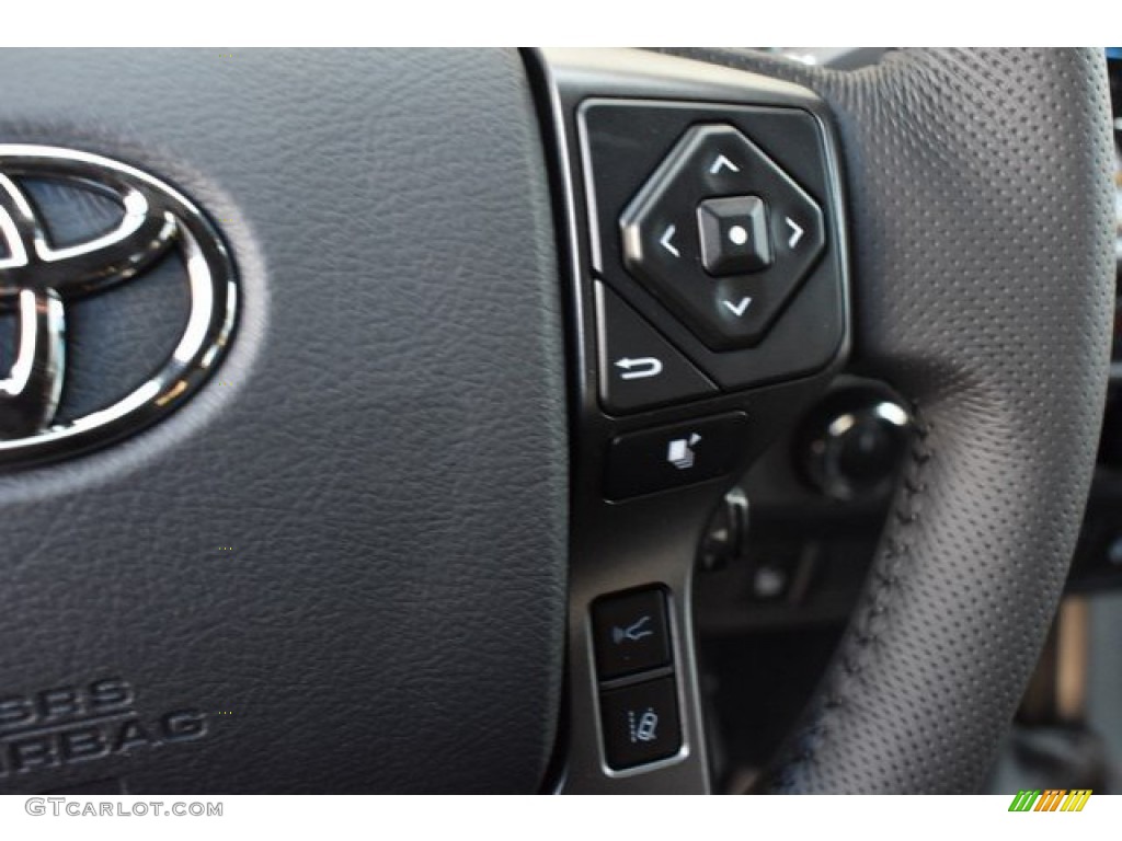 2019 Toyota Tacoma TRD Off-Road Double Cab 4x4 Black Steering Wheel Photo #131754217