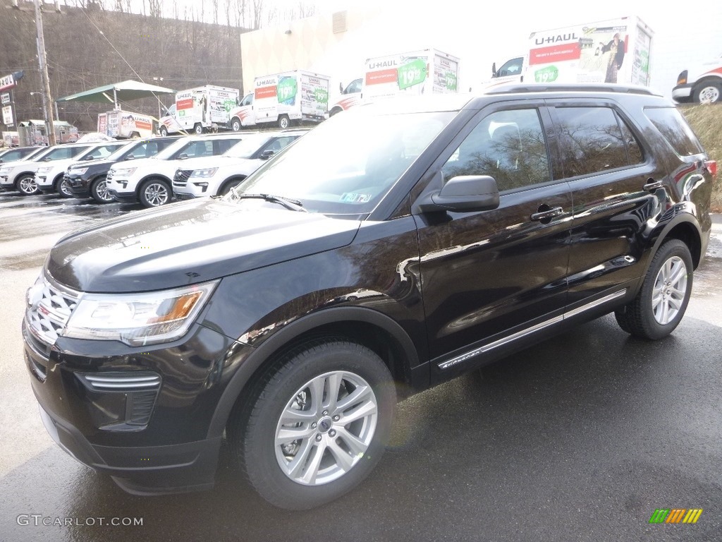 2019 Explorer XLT 4WD - Agate Black / Medium Black photo #5