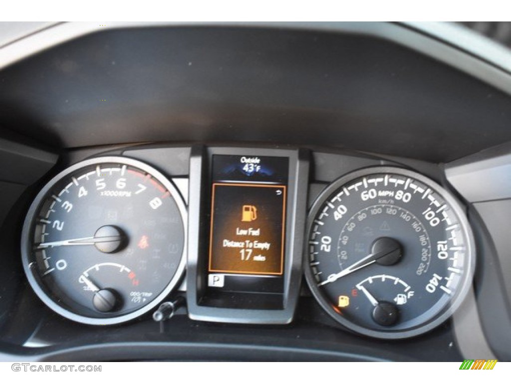 2019 Toyota Tacoma TRD Sport Double Cab 4x4 Gauges Photo #131757442