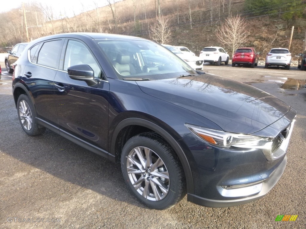 2019 CX-5 Grand Touring AWD - Deep Crystal Blue Mica / Black photo #3