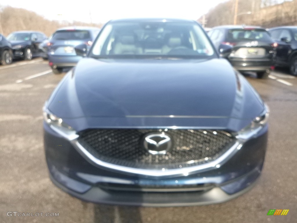 2019 CX-5 Grand Touring AWD - Deep Crystal Blue Mica / Black photo #4