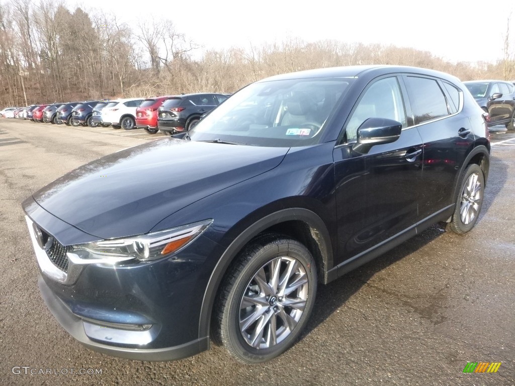 2019 CX-5 Grand Touring AWD - Deep Crystal Blue Mica / Black photo #5