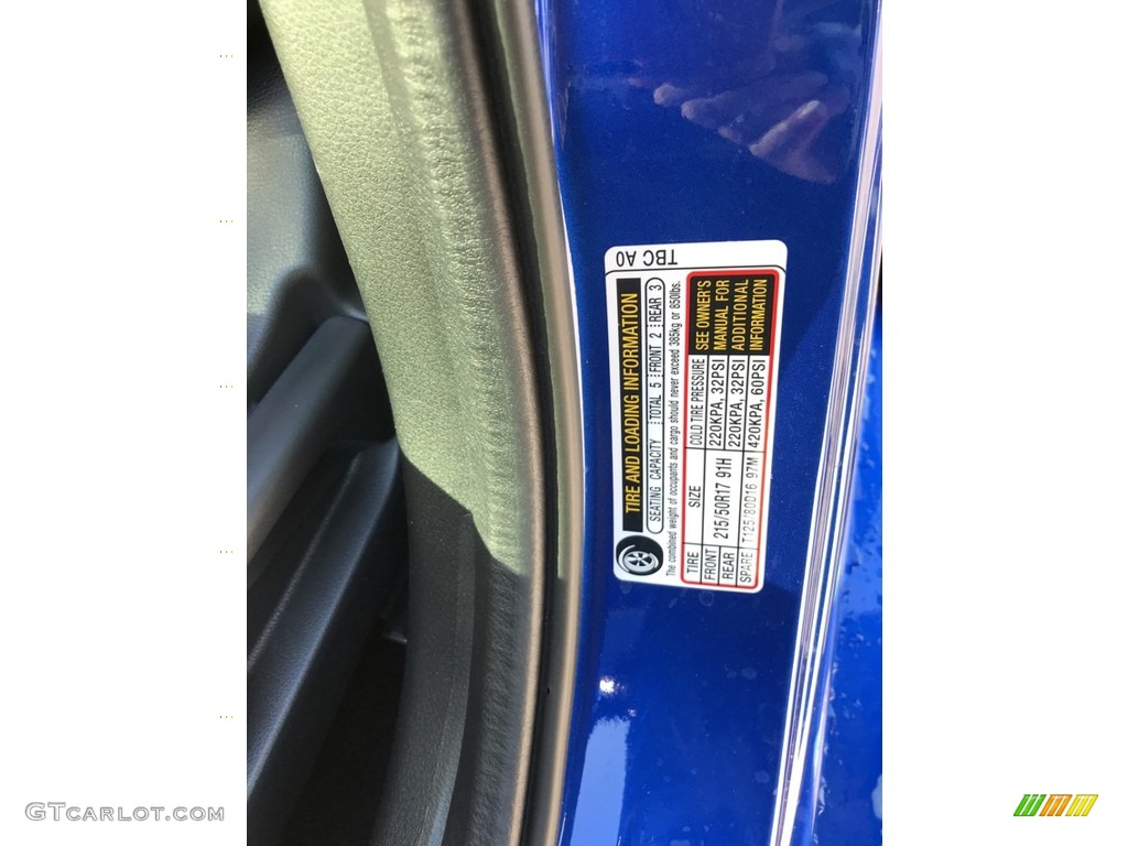 2019 Civic EX Hatchback - Agean Blue Metallic / Black photo #11