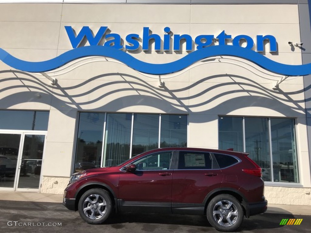 2019 CR-V EX-L AWD - Basque Red Pearl II / Gray photo #1