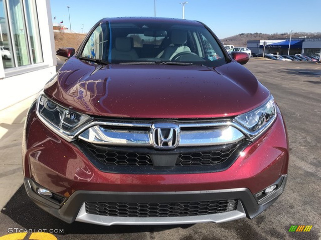 2019 CR-V EX-L AWD - Basque Red Pearl II / Gray photo #4