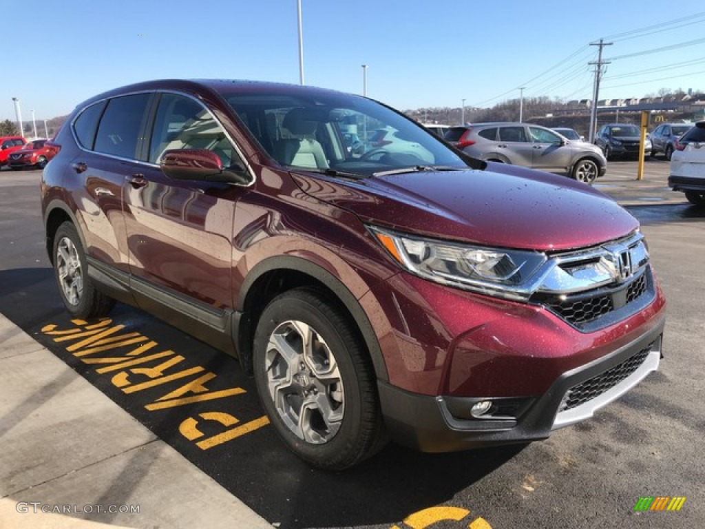 2019 CR-V EX-L AWD - Basque Red Pearl II / Gray photo #5