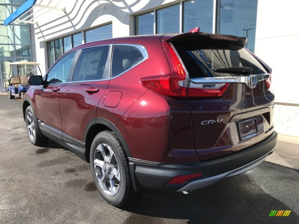 2019 CR-V EX-L AWD - Basque Red Pearl II / Gray photo #9