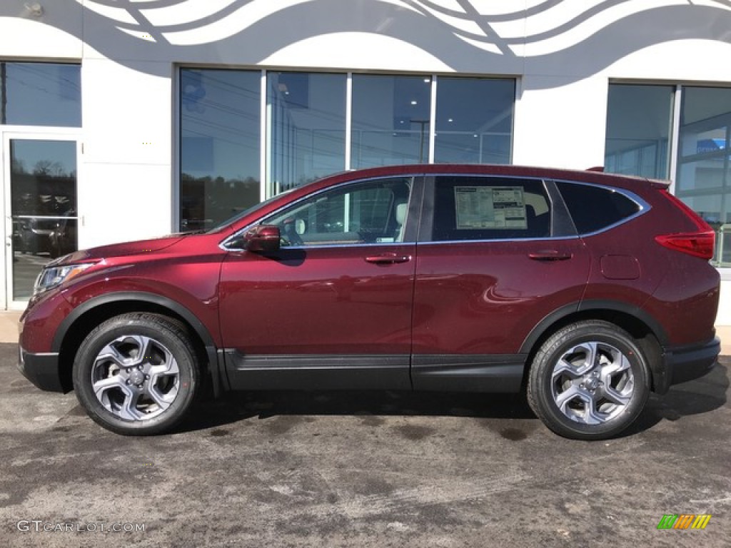 2019 CR-V EX-L AWD - Basque Red Pearl II / Gray photo #2
