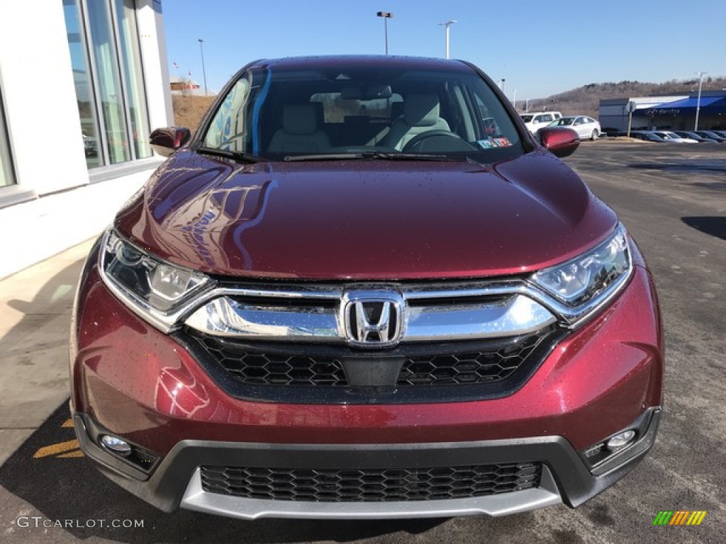 2019 CR-V EX-L AWD - Basque Red Pearl II / Gray photo #4