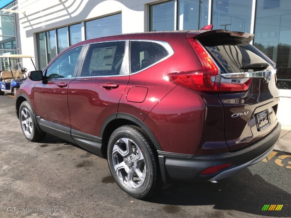 2019 CR-V EX-L AWD - Basque Red Pearl II / Gray photo #9