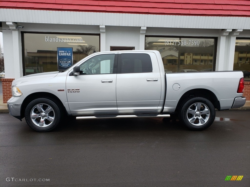 2017 1500 Big Horn Crew Cab 4x4 - Bright Silver Metallic / Black/Diesel Gray photo #1