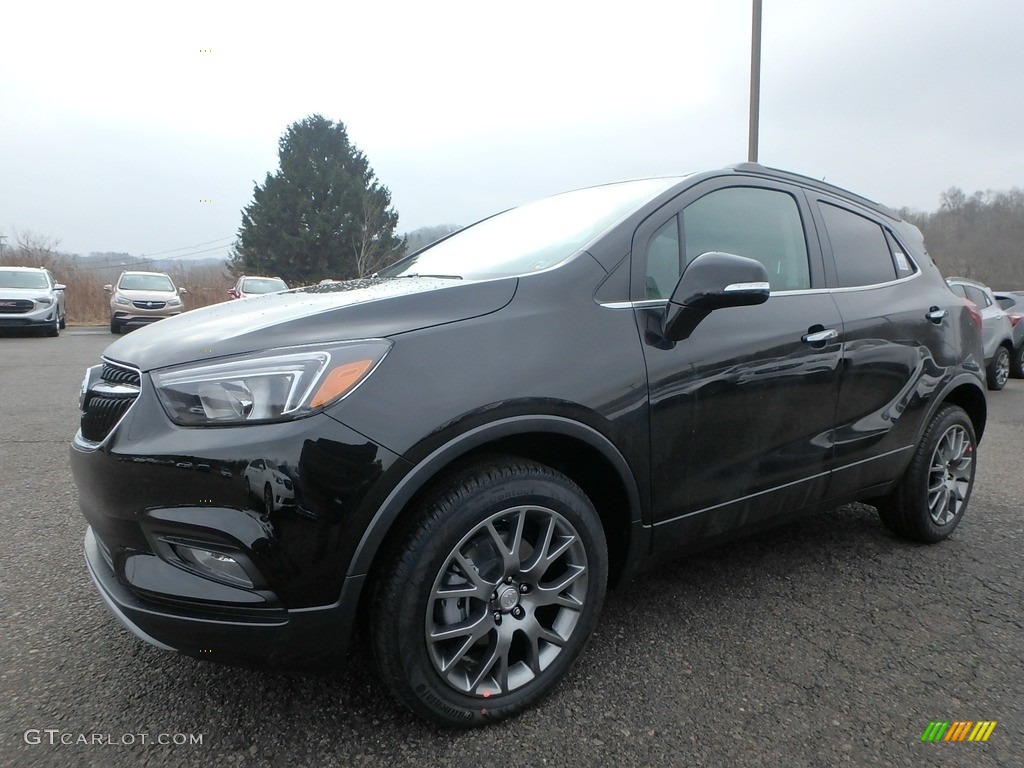 Ebony Twilight Metallic 2019 Buick Encore Sport Touring AWD Exterior Photo #131765096