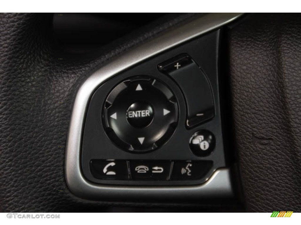 2019 Civic LX Sedan - Crystal Black Pearl / Gray photo #21