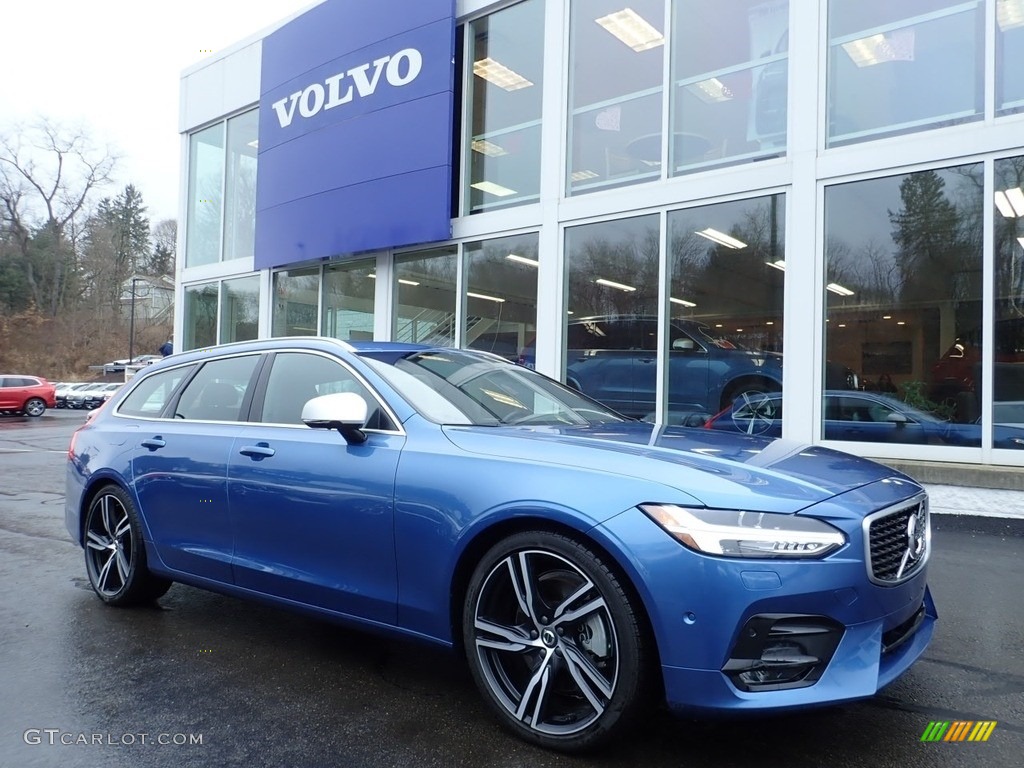 Bursting Blue Metallic 2018 Volvo V90 T6 AWD Exterior Photo #131769292