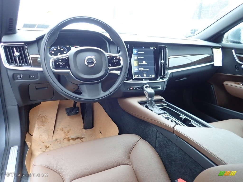 Maroon Brown Interior 2019 Volvo S90 T5 AWD Momentum Photo #131771966