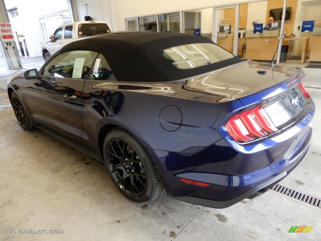 2019 Mustang EcoBoost Premium Convertible - Kona Blue / Ebony photo #3