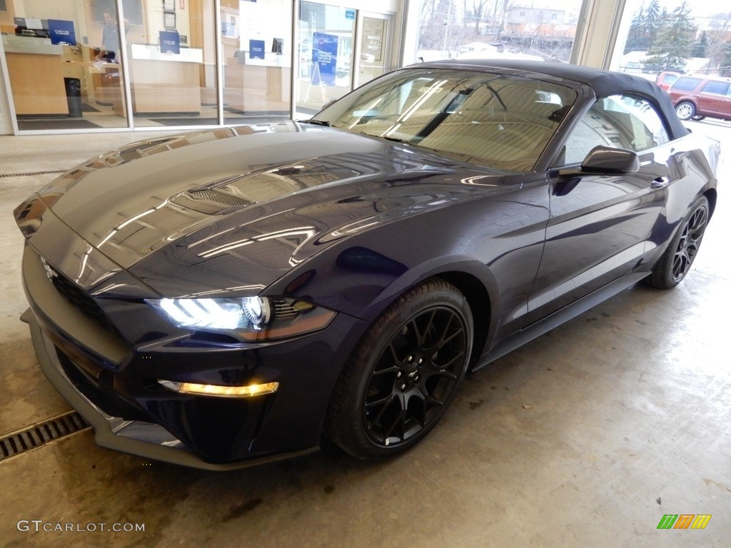 2019 Mustang EcoBoost Premium Convertible - Kona Blue / Ebony photo #4