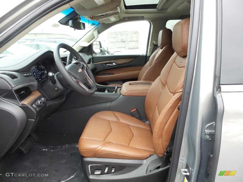 Kona Brown/Jet Black Accents Interior 2019 Cadillac Escalade Premium Luxury 4WD Photo #131773430