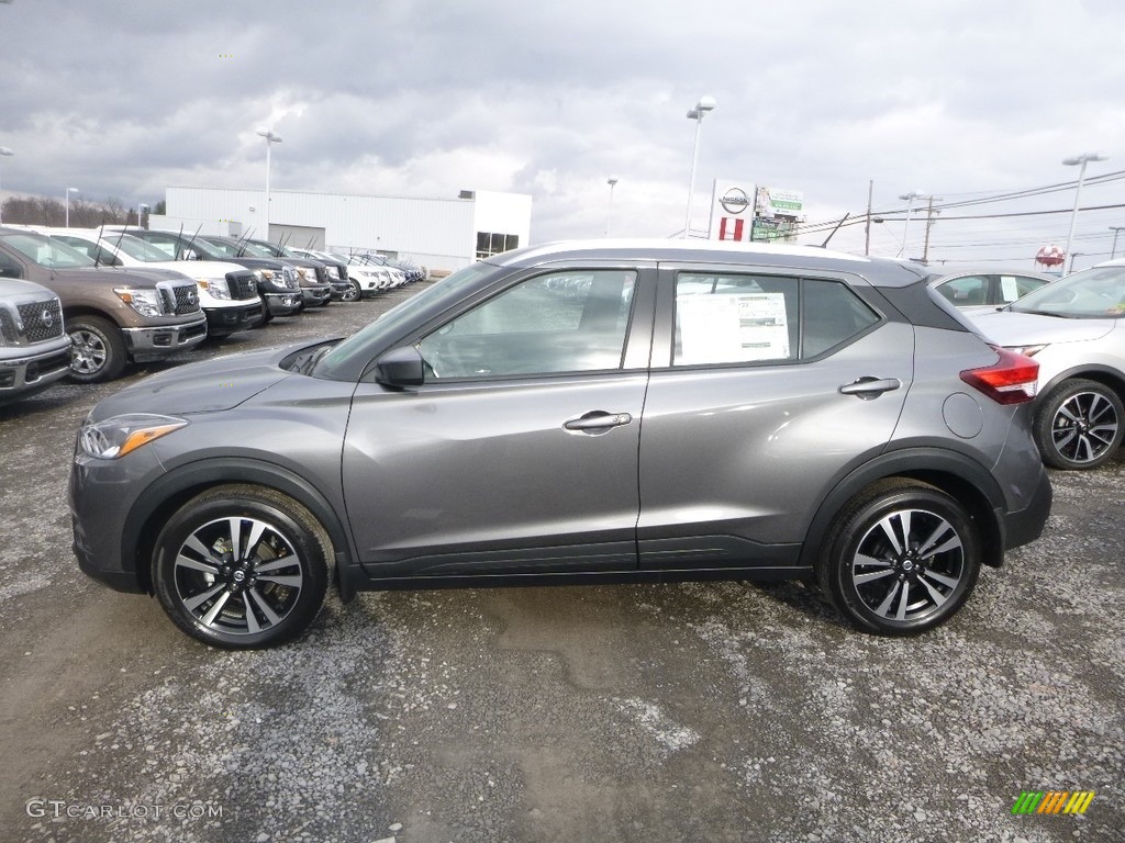 Gun Metallic 2019 Nissan Kicks SV Exterior Photo #131775620