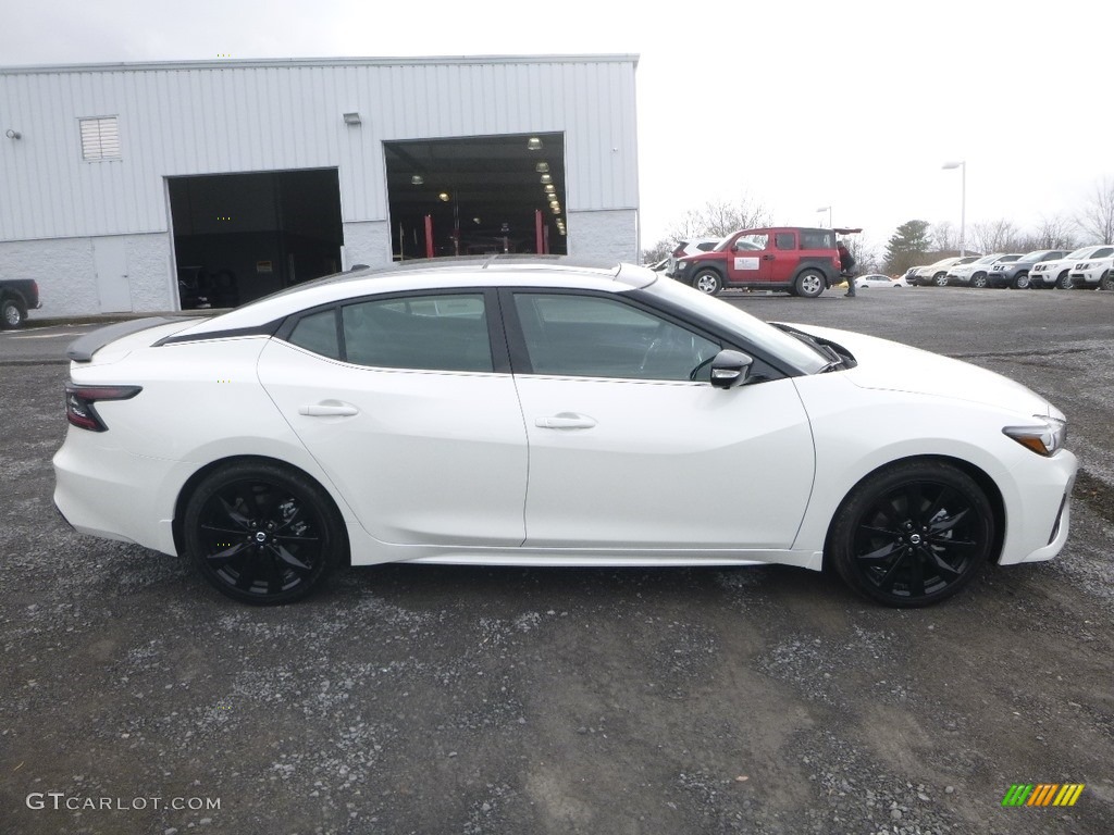 Pearl White Tricoat 2019 Nissan Maxima SR Exterior Photo #131776049