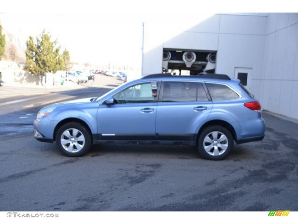 2011 Outback 2.5i Premium Wagon - Sky Blue Metallic / Off Black photo #3