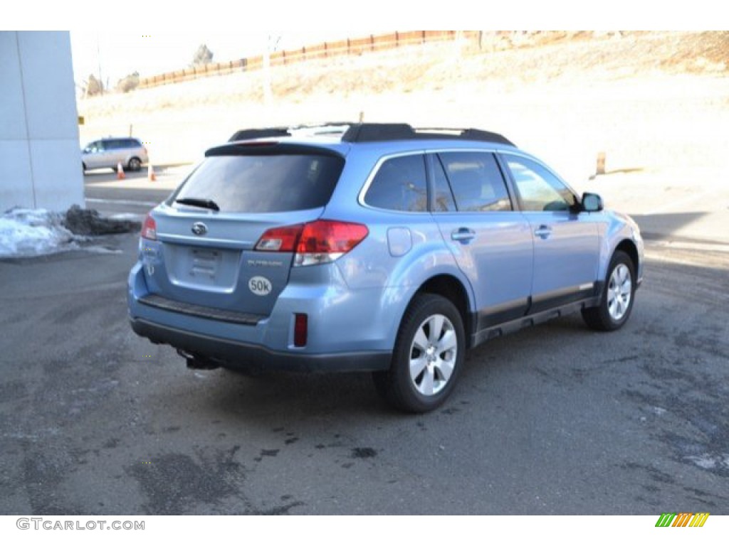 2011 Outback 2.5i Premium Wagon - Sky Blue Metallic / Off Black photo #6