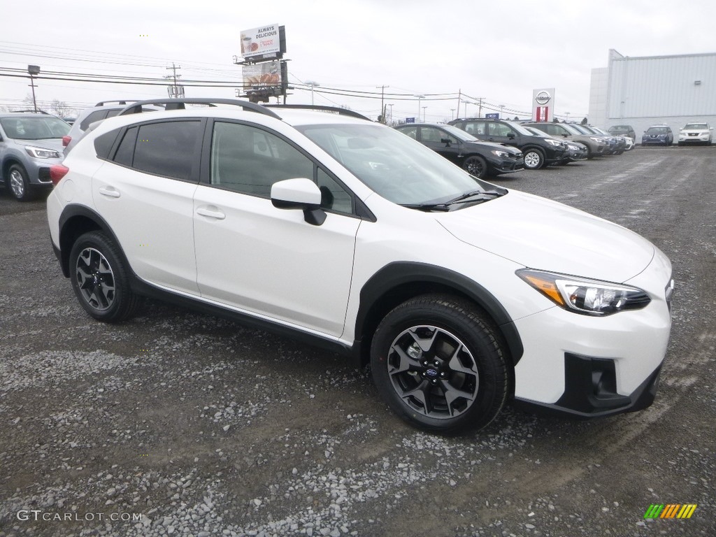 2019 Crosstrek 2.0i Premium - Crystal White Pearl / Black photo #1