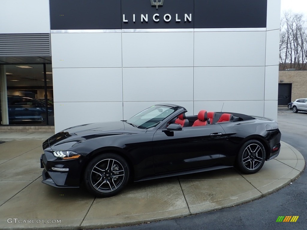 2018 Mustang EcoBoost Premium Convertible - Shadow Black / Showstopper Red photo #1