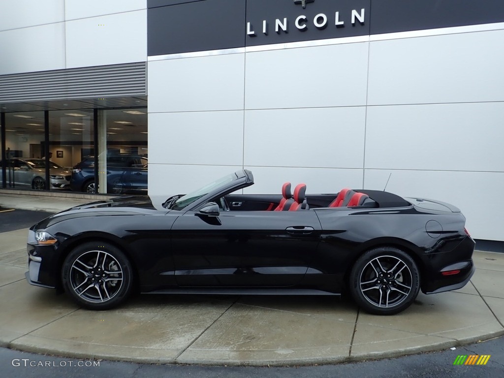 2018 Mustang EcoBoost Premium Convertible - Shadow Black / Showstopper Red photo #2