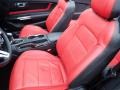 Showstopper Red 2018 Ford Mustang EcoBoost Premium Convertible Interior Color