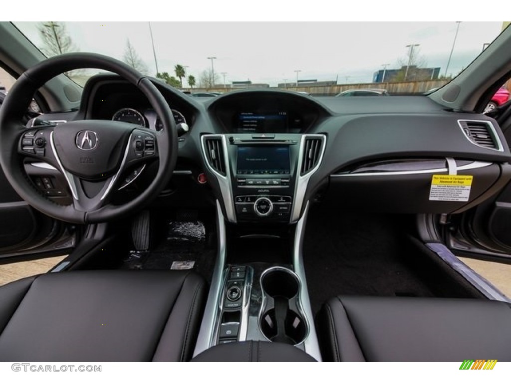 Ebony Interior 2019 Acura TLX V6 Sedan Photo #131786180